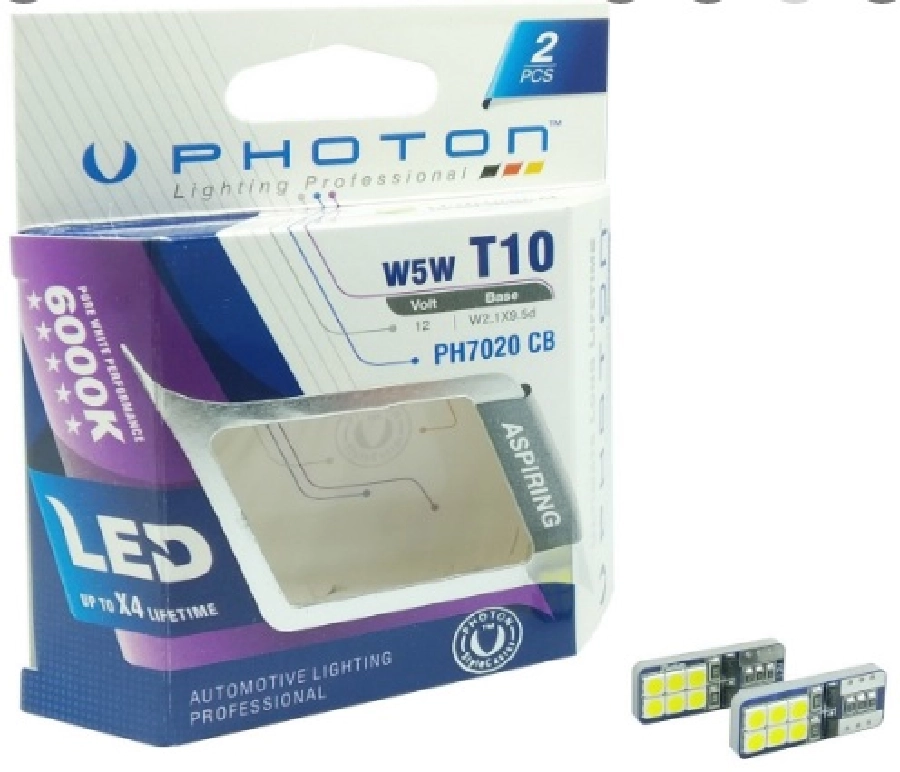 Ampul T10 W5W 6 + 6 LED Set | OEM PH7020B2