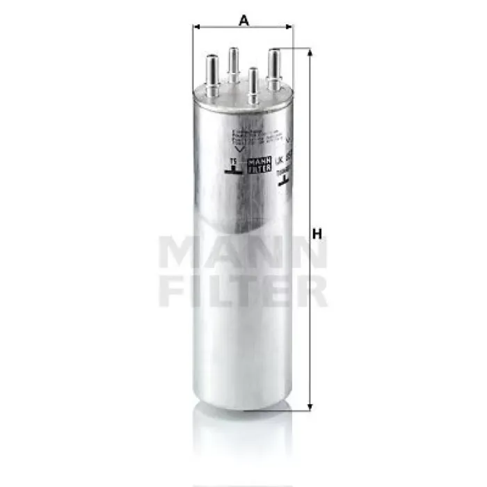 Yakit Filtresi (Mazot) Transporter T5 T6 1,9 / 2,0TDI / Bitdi Touareg 2,5TDI Axb Axc Axd Axe Bac Blj Blk Bnz Bpc Bpd Bpe Brr Brs Caaa Caab Caac Caad Caae Ccha Cchb Cfca 03>16 | MANN WK857/1 | OEM 7H0127401A 7H0127401A 7H0127401B 7H0127401F
