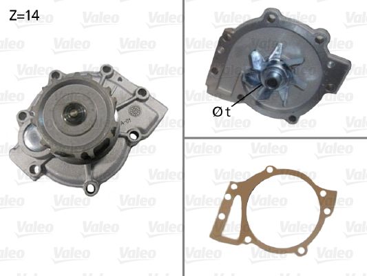 Devirdaim Laguna I Safrane II 2.0 16V Focus II Kuga I Mondeo IV S Max Volvo S40 S60 I / II V40 | VALEO 506588 | OEM 6G9N8591AA
