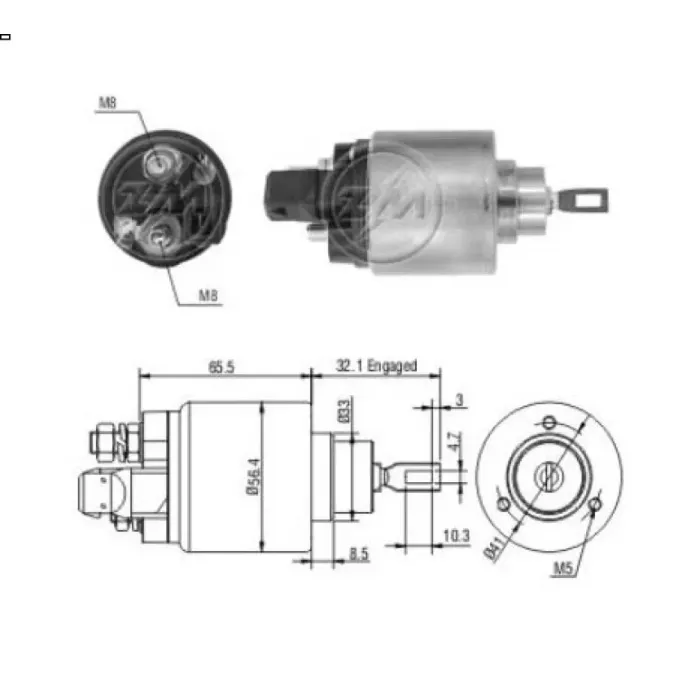 Mars Otomatigi 12V VW Transporter Audi A3 Seat Ibiza Toledo Cordoba | ZM 0972 | OEM 001911287 020911287 02A911287