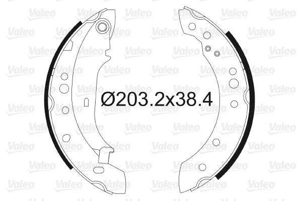 Arka Fren Balatasi Pabuc Renault Clio I Clio II Twingo II 1.2 1.4 1.5 DCI 1.6 | VALEO 564105 | OEM 7701209586