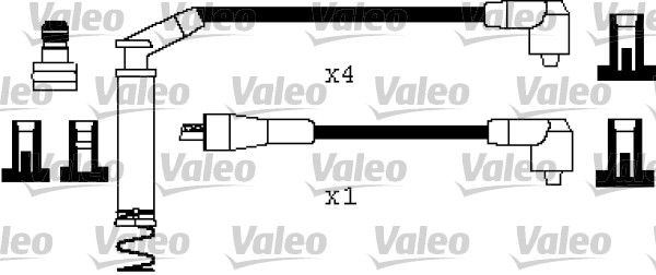 Buji+Bobin Kablosu Astra F 1,4 / 1,8 / 2,0 | VALEO 346401 | OEM 1612556