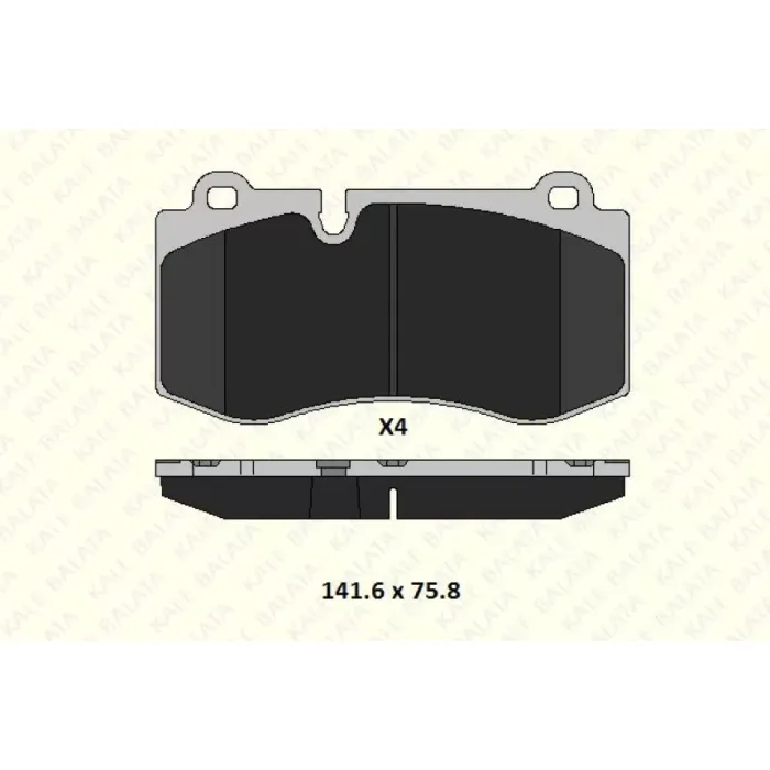 Fren Balatasi On W211 05>08 W221 06>13 C216 06>13 R230 01>12 | KALE B 23960 178 05 MSH | OEM A0044208020