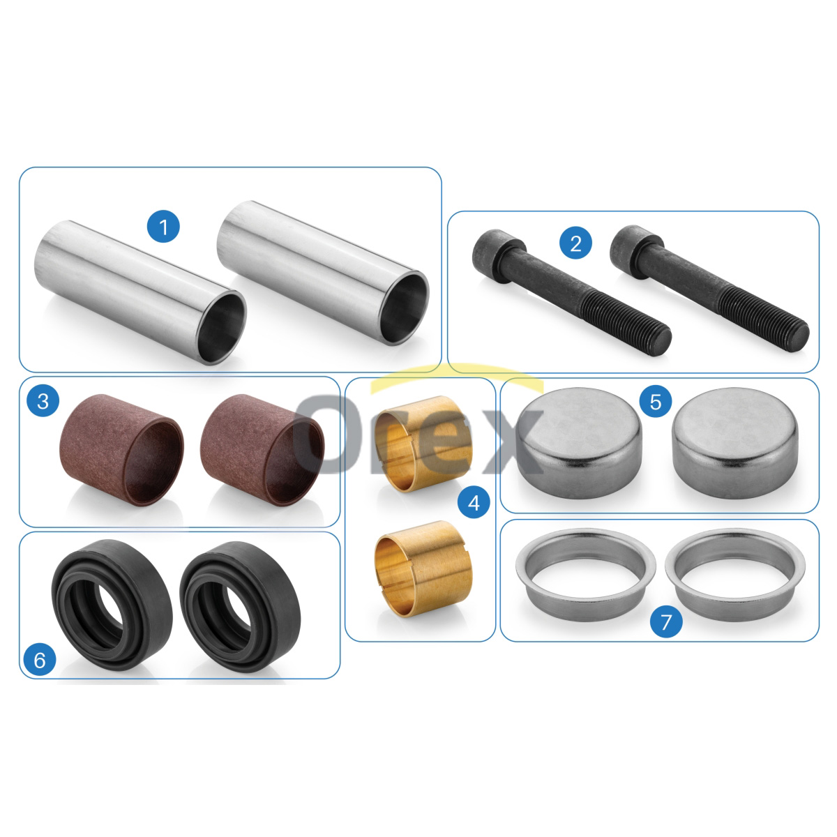 Kaliper Perno ve Keçe Tamir Takımı (Ön) Meritor | OEM 3092256