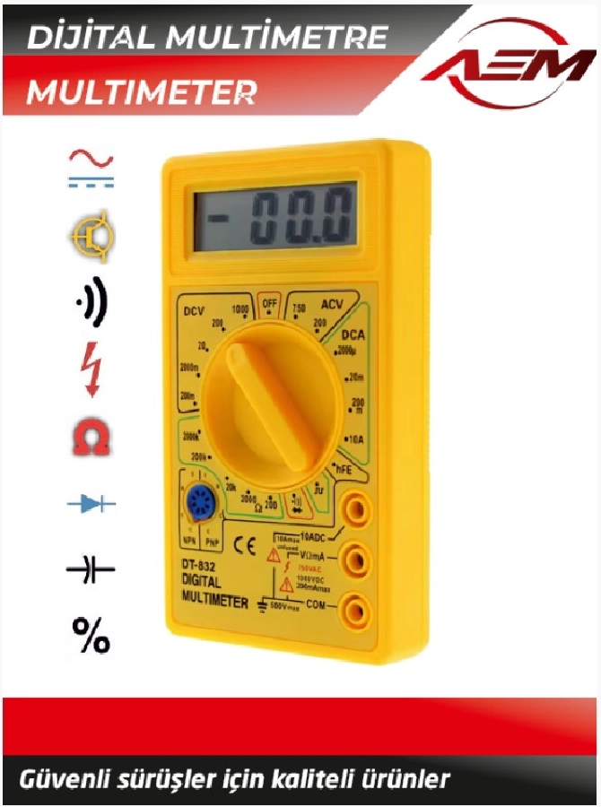 Dijitalmetre Volt-Amper | OEM AEM191320