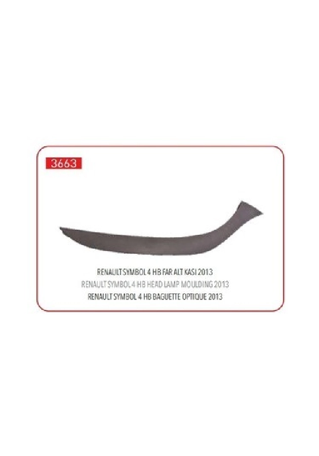 Hb Ön Panjur Far Kaşı Takım 2013 ve sonrası - - - Clio 4 260E03800R