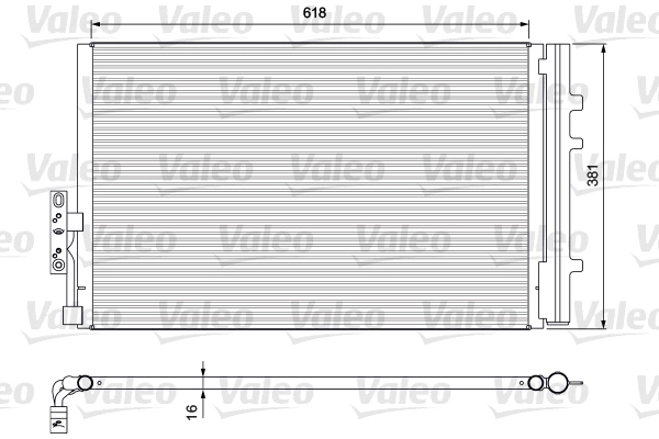 Klima Radyatoru Bmw F25 F26 10> | VALEO 814386 | OEM 64539216143