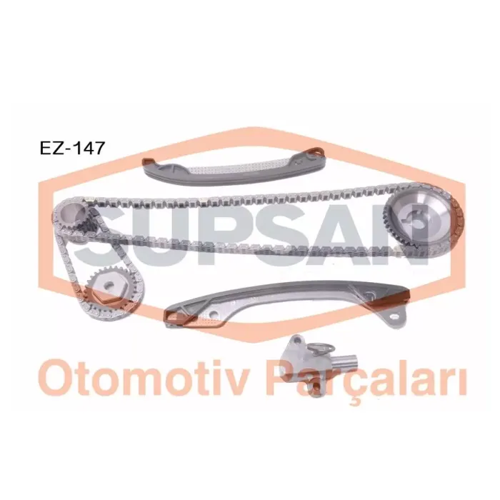 Eksantrik Zincir Seti Nissan Qashqai 1,6 Benzinli HR16 2007> Cvvt Dislisi Icinde | SUPSAN EZ-147 | OEM 13028-ED000 13028-ED000 13024-ED000 13070-ED810 13024-ED000 13070-ED810