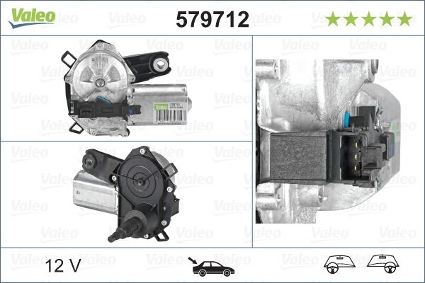 Silecek Motoru Arka C1 P107 | VALEO 579712 | OEM 6405T2