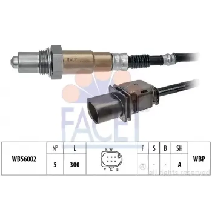 Oksijen Sensoru P207 308 3008 P2008 P508 P5008 C3 3 C4 C4 Picasso C5 3 C3 Picasso DS3 Partner Tepe Berlingo 3 Mini Cooper EP3 EP3C EP6 EP6C | FACET 10.8463 | OEM 1609345480