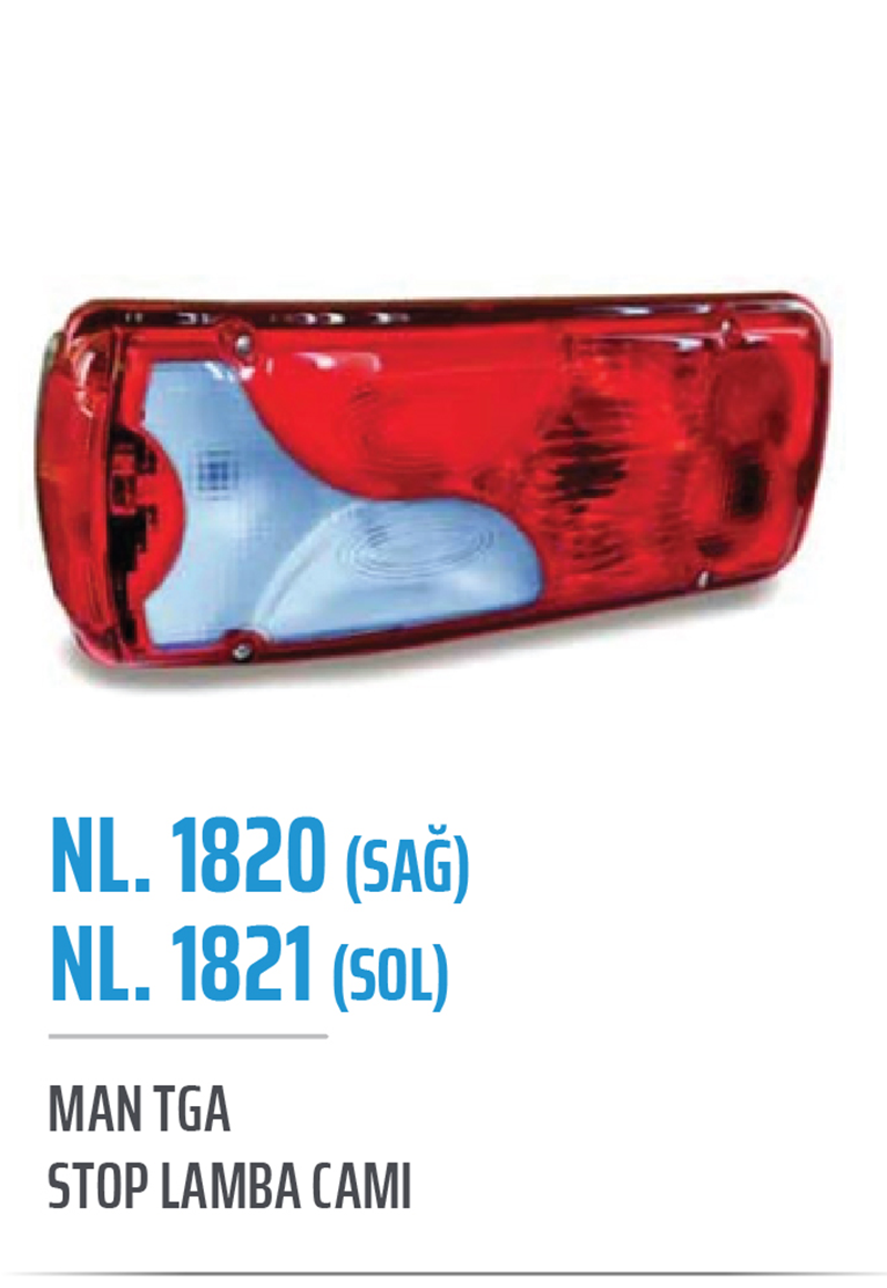 MAN TGA Stop Lamba Camı Sol | OEM NL.1820
