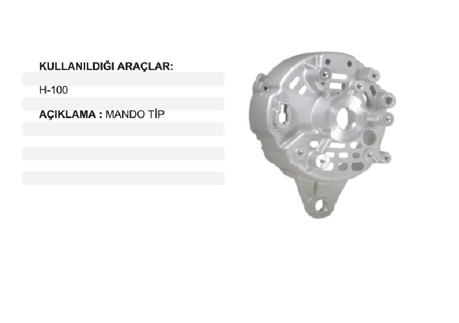 Alternatör Arka Kap. - Hyundai H100 | OEM 26.2MIT3104