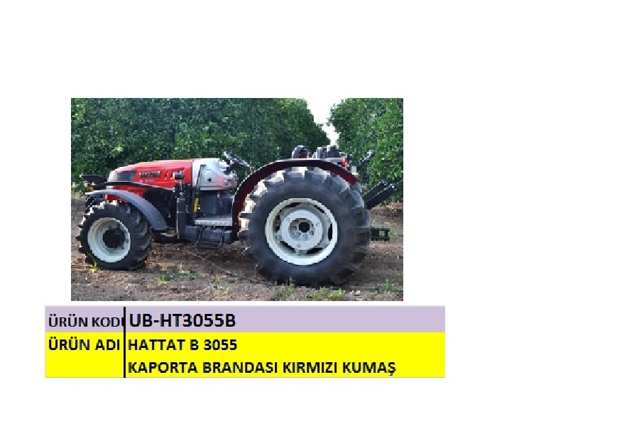 Branda Kaporta Traktör - Kamuflaj Hattat B 3055 | OEM UBHT3055B