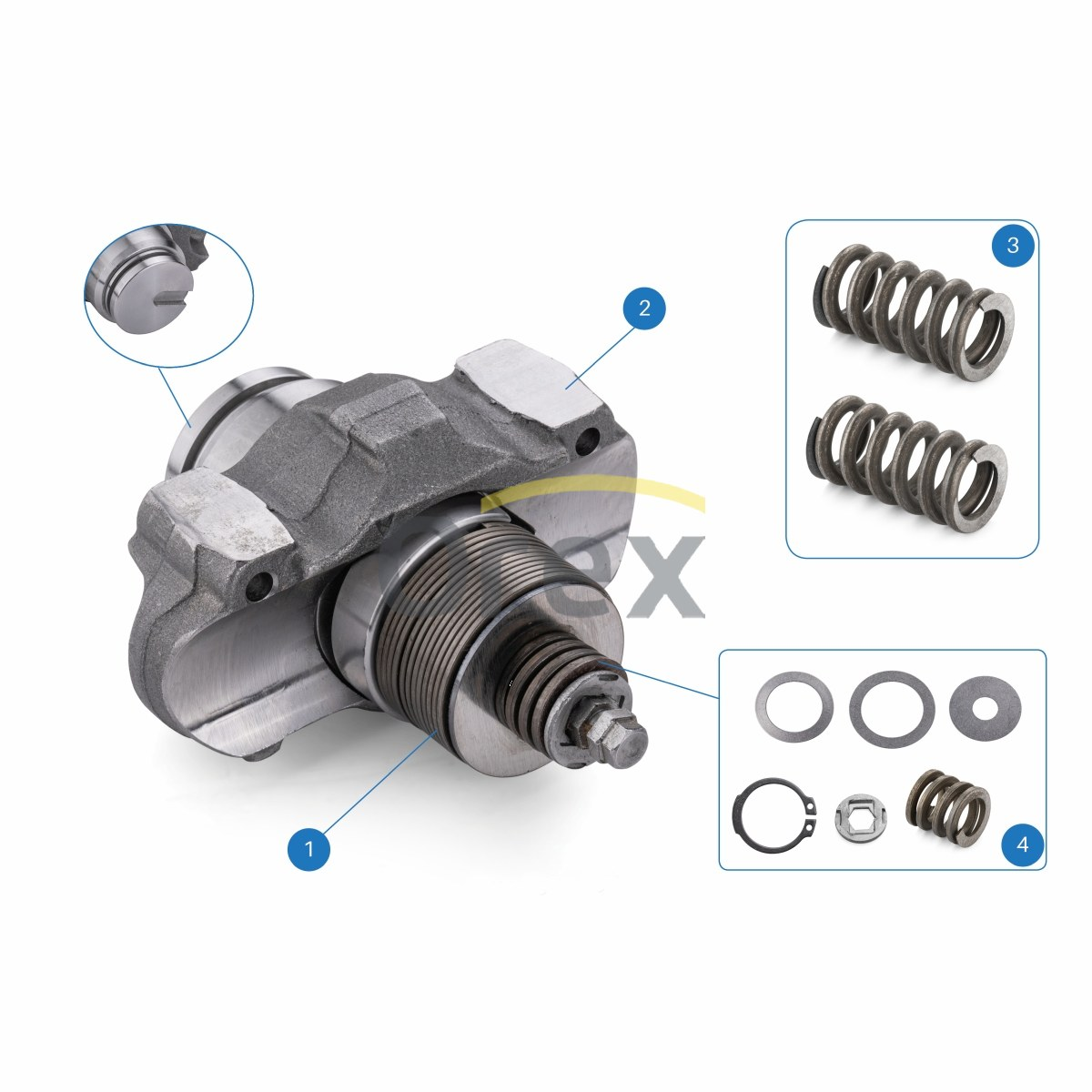 Kaliper Ayar Mekanizma 115Mm (Montajli) - Yarikli Wabco
