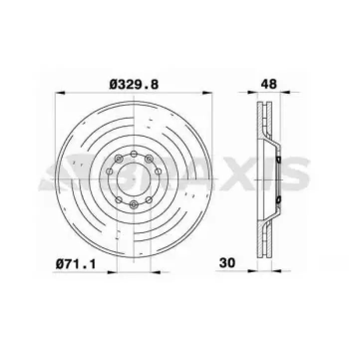 On Fren Disk Aynasi P407 P607 YM 2.2 16V 3.0 Sw 04>C5 III C6 3.0 V6 2.2 HDI 05> | BRAXIS AD0400 | OEM 4246.E0 4246.E0 4249.43 4246.K0 4249.44 4249.43 4246.K0 4249.44