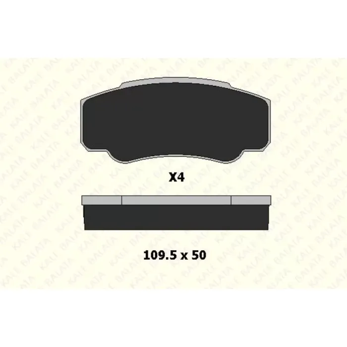 Arka Fren Balatasi (Diskli Fren) Boxer 2 Jumper 2 Ducato 2 1800KG (16 Jant) 02> (03 06) | KALE B 23921 196 04 ANS | OEM 77362274 4252.47 4252.46