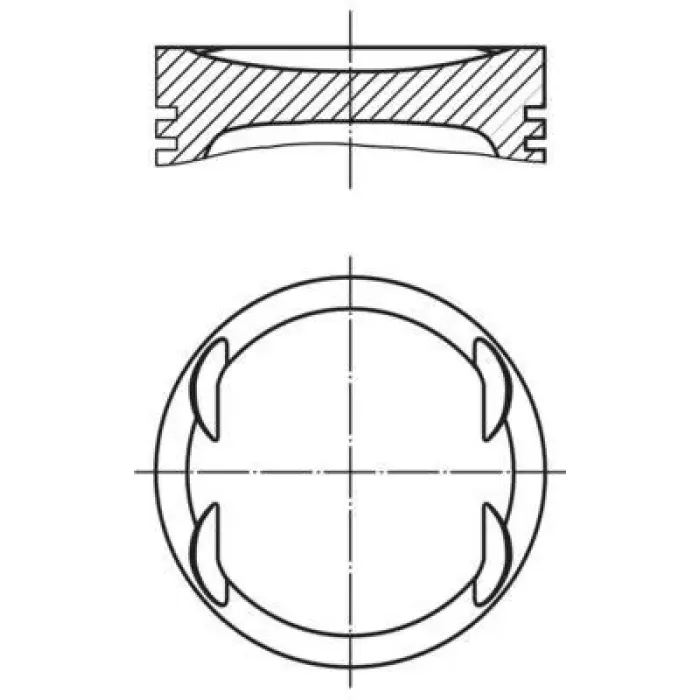 Piston Segman P306 Gti Em P306 Gti Ym Zx Xsara Vts XU10J4RS (2,0 16V) / (86,00MM) / (Std) | MAHLE 0402000 | OEM 0628C6