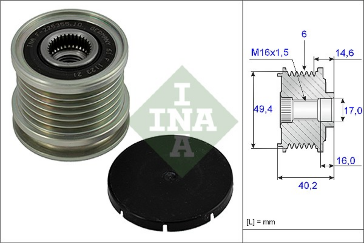 Alternatör Serbest Hareketi (Alternatör) | OEM 028 903 119 AA