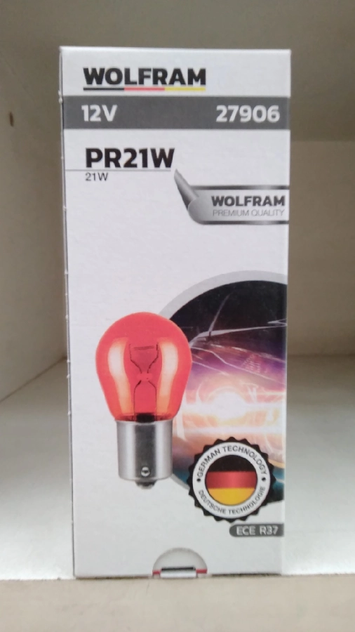 Ampul 12V PR21W 21W BAW9s 93 Ampul Çapraz Üst Tırnak Kırmızı | OEM 27906