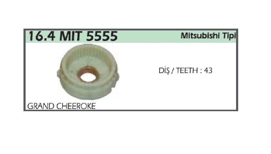 Marş Redüktör Mitsubishi Tipi Çanağı Grand Cheeroke, 43 Diş | OEM 16.4MIT5555