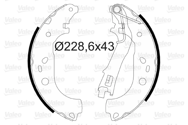 Arka Fren Balatasi (Pabuclu) Grande Punto Linea Fiorino 1,3JTD Multijet Grande Punto Linea 1,4 8V 06 / 07>CORSA D Nemo Bipper 1,4HDI | VALEO 564085 | OEM 1605108 1605108 1605290 1605459 1605290 1605459