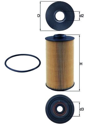 Yag Filtresi Bmw M62 E34 E38 E39 E53 Range Rover 3 L322 4.4 02>05 | MAHLE OX152/1D | OEM 11427510717 11427510717 LPW000010 LPW500030 LPW000010 LPW500030