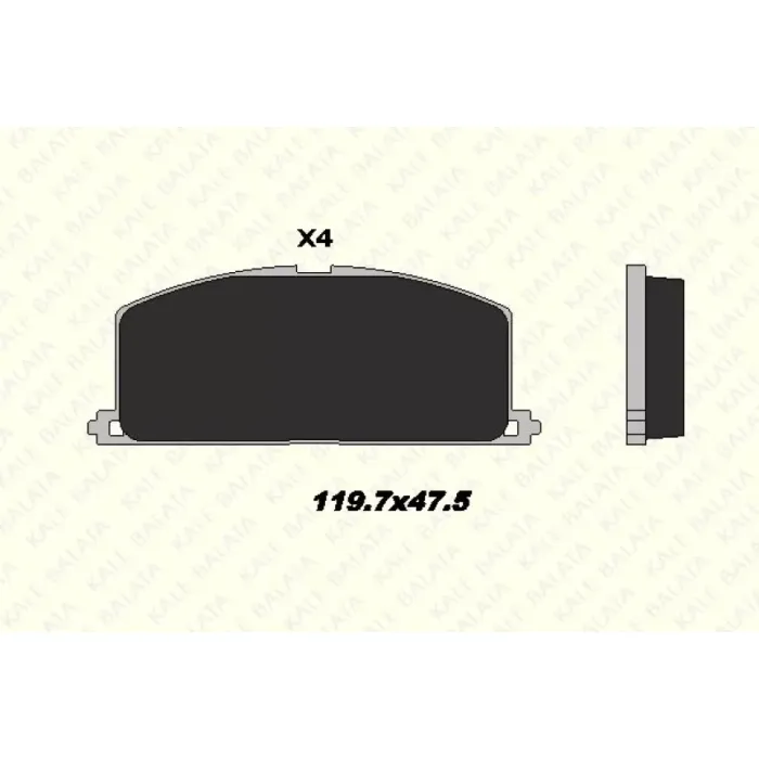 On Fren Balatasi Toyota Corolla 1.3 1.6 Karburatorlu 1988-1997 Corona 1988-1991 (AT171 191) | KALE B 20870 150 04 ANS | OEM 0446512020 0446512020 0449112231 0449116041 0449112231 0449116041