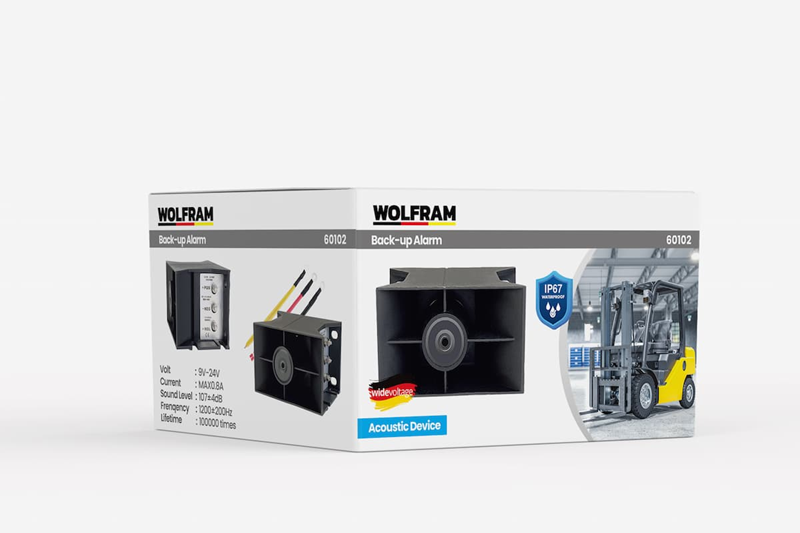Wolfram Geri Vites Korna Ses Ayarlı Büyük 9, 24VOLT
