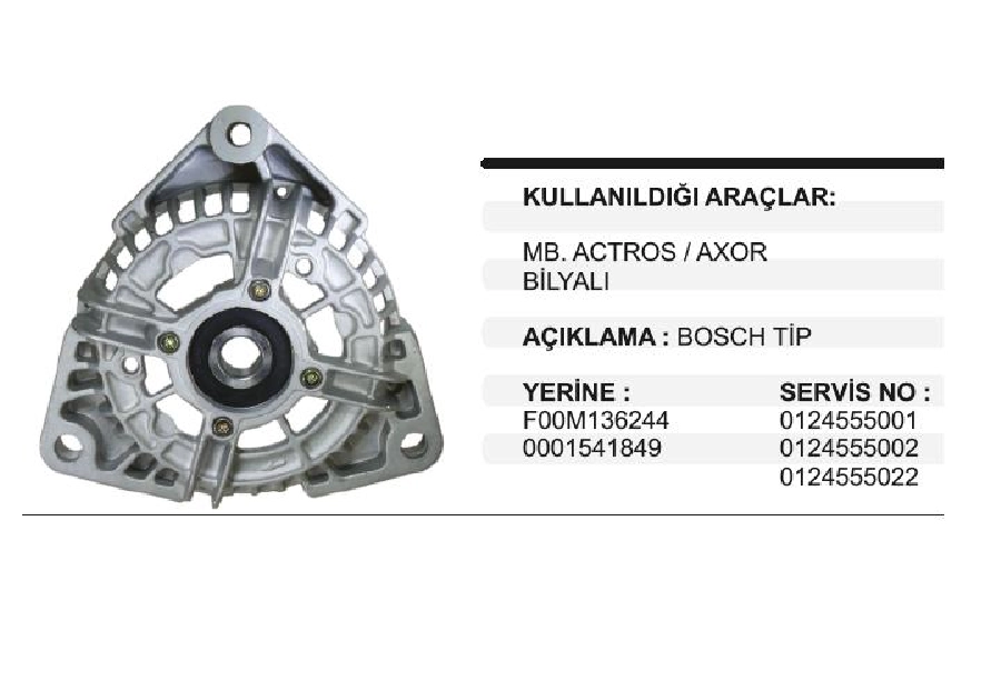 A Mb Actros, Axor Bılyalı On Kapak | OEM XBK396A