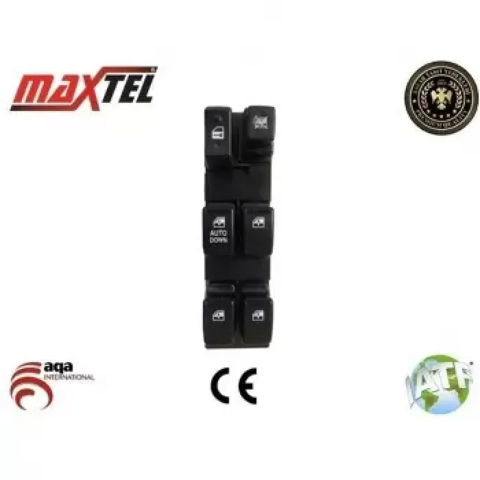 Cam Acma Dugmesi On Sol Hyundai Tucson 06>09 / Kia Sportage 04>09 Dortlu | MAXTEL 18203023 | OEM 93570-2E000