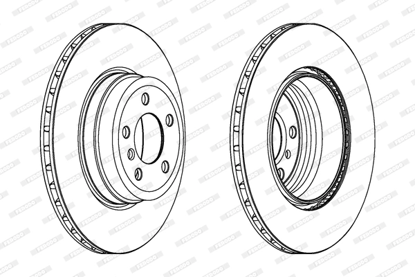 Fren Diski Arka BMW E70 F15 E71 F16 | FERODO DDF1716C-1 | OEM 34216771971 34216793246