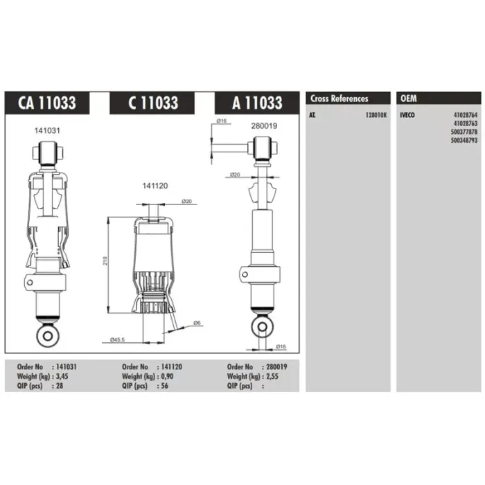 Kabin Korugu (Arka) - Iveco / Eurotech - Eurostar | CONNECT CA 11033 | OEM 140031-31