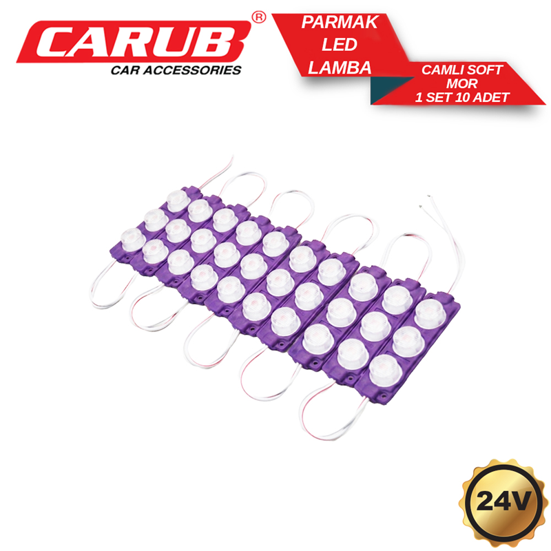 Carub 24V 10 Lu Soft Parmak Lamba Pembe
