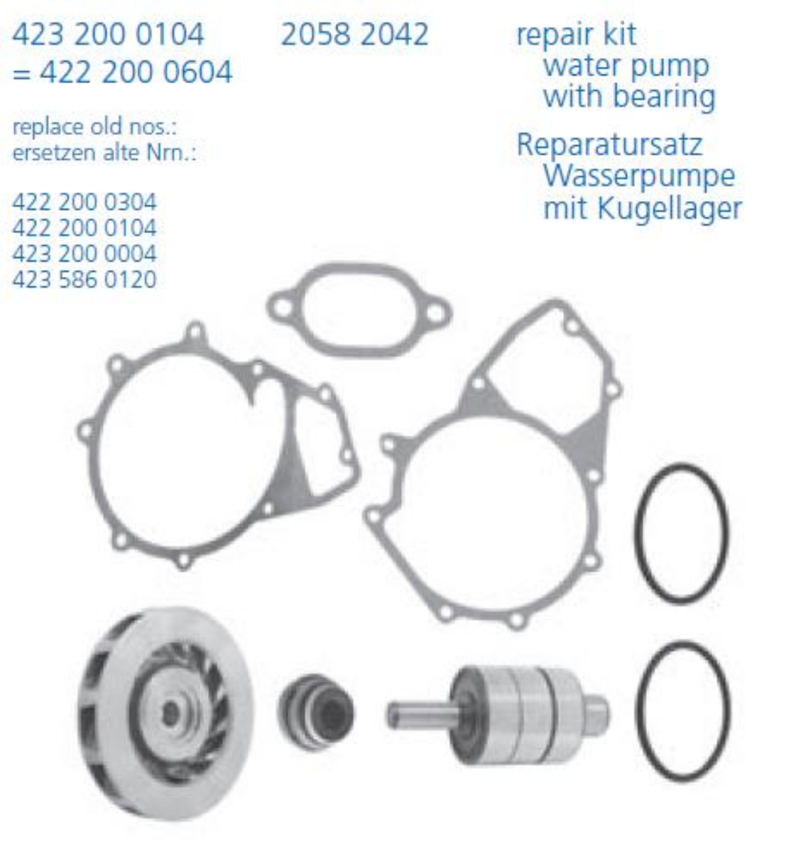 Devirdaim Tm.tk V6-V8 (Çark: 125mm) | OEM 422 200 0104