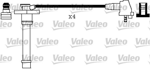 Buji Kablosu Toyota Corolla 1.6 (AE101) Carina Celica (AT190) 93-98 | VALEO 346418 | OEM 9091915208 9091915208 9091915209 9091915210 9091915209 9091915210
