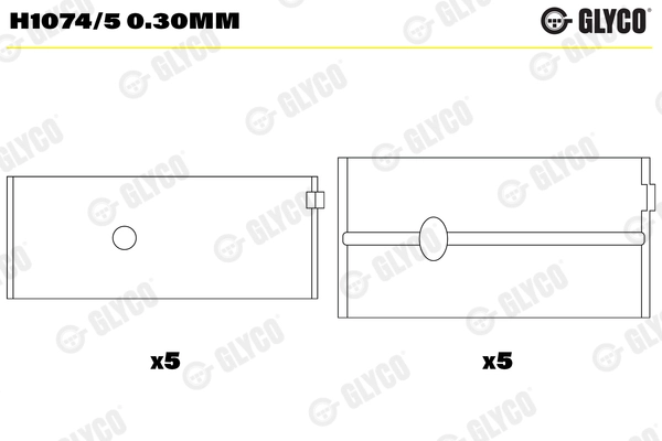 Ana Yatak 0.30 205 306 405 Expert / Berlingo Xara 1.6I, 1.8I, 1.9I XU5JP, XU7JB, XU7JP, XU92C | NE 180037000417 | OEM 12989L5 030MM 32561-3030 32562-3030 32561030 32562030 MB5182AM0.3