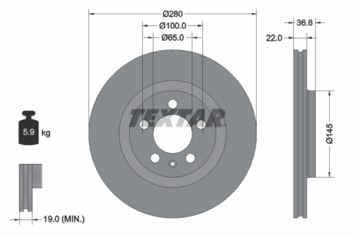 Fren Diski Pro Ön GOLF,BORA | OEM 1J0615301E