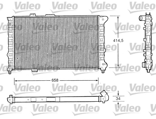Radyator Alfa 166 | VALEO 732505 | OEM 60627910 60651922 60663808
