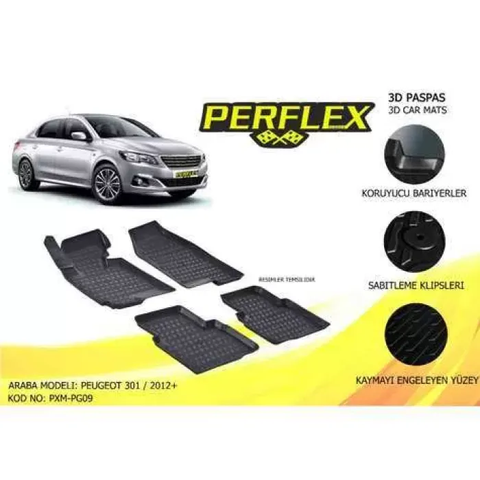 Paspas 3D Havuzlu 10-Mat 301 12> | PERFLEX PXM-PG09