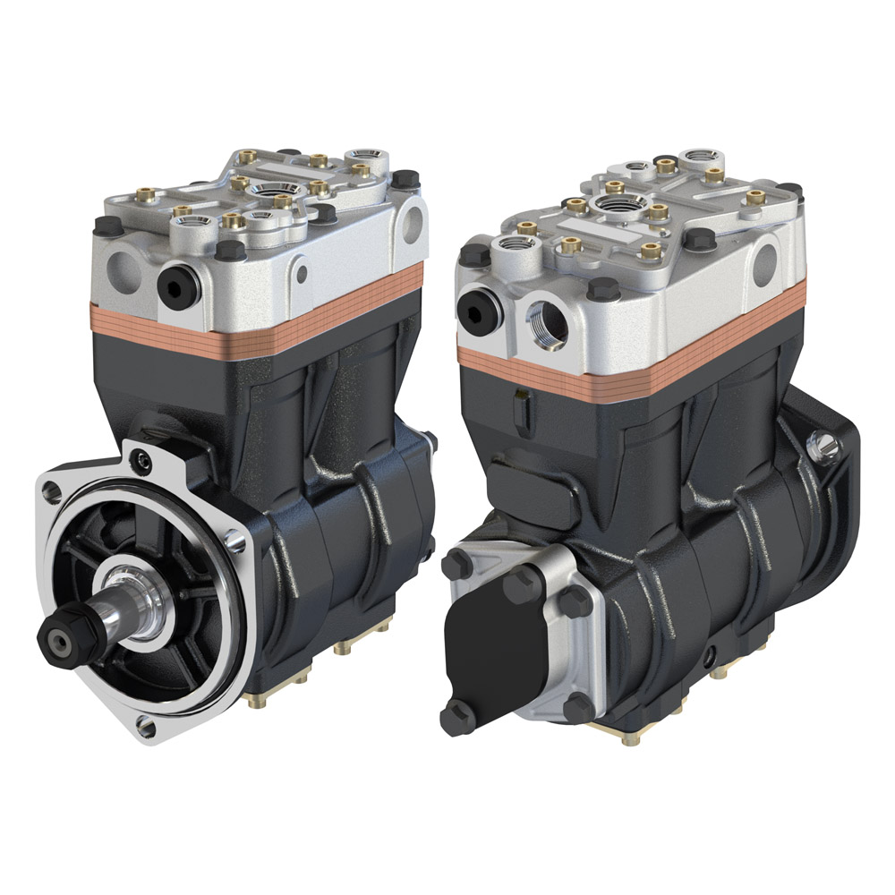 Kompresor Çift Kafa Silindir (Dislisiz) - Ford Cargo / 4142 Euro 6 | A-TECH 744.01.1000 | OEM GC46 2875 DC GC46 2875 DB LK4993 K099770N00