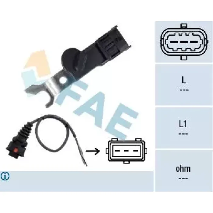 Eksantrik Devir Sensoru Kablolu Omega B 94>03×20XEV Astra F 92>98 C18XE X18XE X20XEV Vectra A 89>95× | FAE 79167 | OEM 9012039
