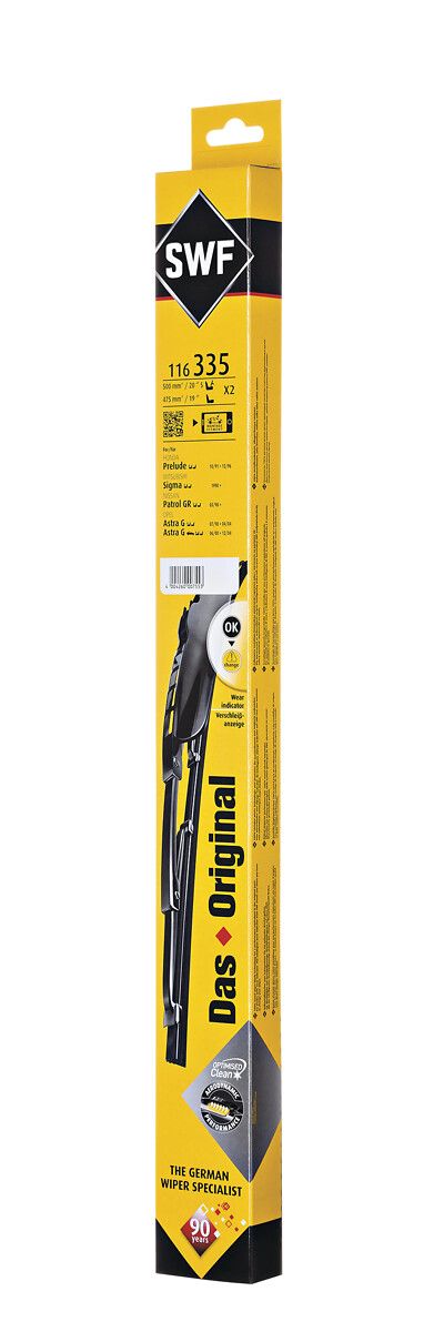 Silecek Supurgesi 500 / 475MM Astra G 03 98> (Swf) | VALEO 116335 | OEM 93178170 93178170 90559603 6272206 90559603 6272206