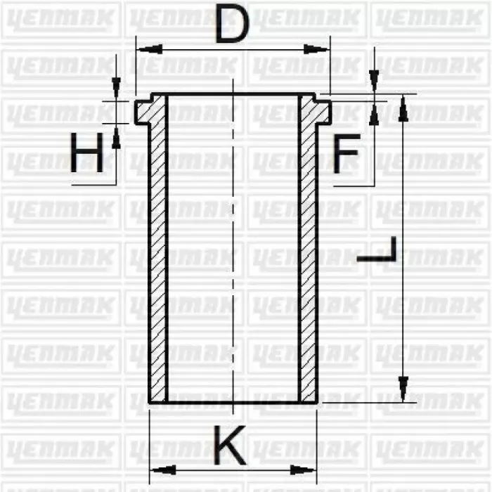 Silindir Gomlek 102,00 Mm Std Cummins 6 Bt Aa 5.9 / 4 Bt 3.9 Euro 1 / Bmc Fatih 200.26 | YENMAK 51-65370-000 | OEM 14-047310-00 4490183