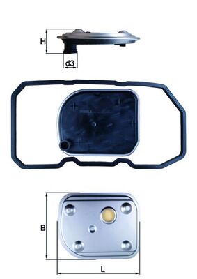 Otomatik Sanziman Yagi Filtre Seti A-Class W169 04>12 B-Class W245 05>11 | MAHLE HX158D | OEM A1693771395 A1693771395 A1693710480 A1693710480