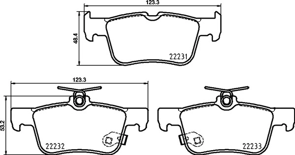 Arka Fren Balatasi Focus Dizel - Benzinli 18> Mondeo 1.0 . 1.5. 1.5 Tdci. 1.6 TDCI 14> Honda Civic 2017> Galaxy III 1.5. 2.0. 2.0 Tdci. 2.0 2015> | BREMBO P24217 | OEM LX61 2M007 BEA MEDG9J 2M007 HA 2M007 MEDG9J