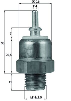 Devirdaim Musuru (M102, Katalizatorlu) 190 W201 85>93 W124 85>93 S124 85>92 C124 87>92 | MAHLE TSW45 | OEM A0065459024