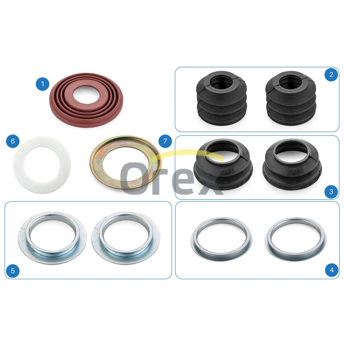 Kaliper Körük ve Pul Takımı Iveco | OEM 381413
