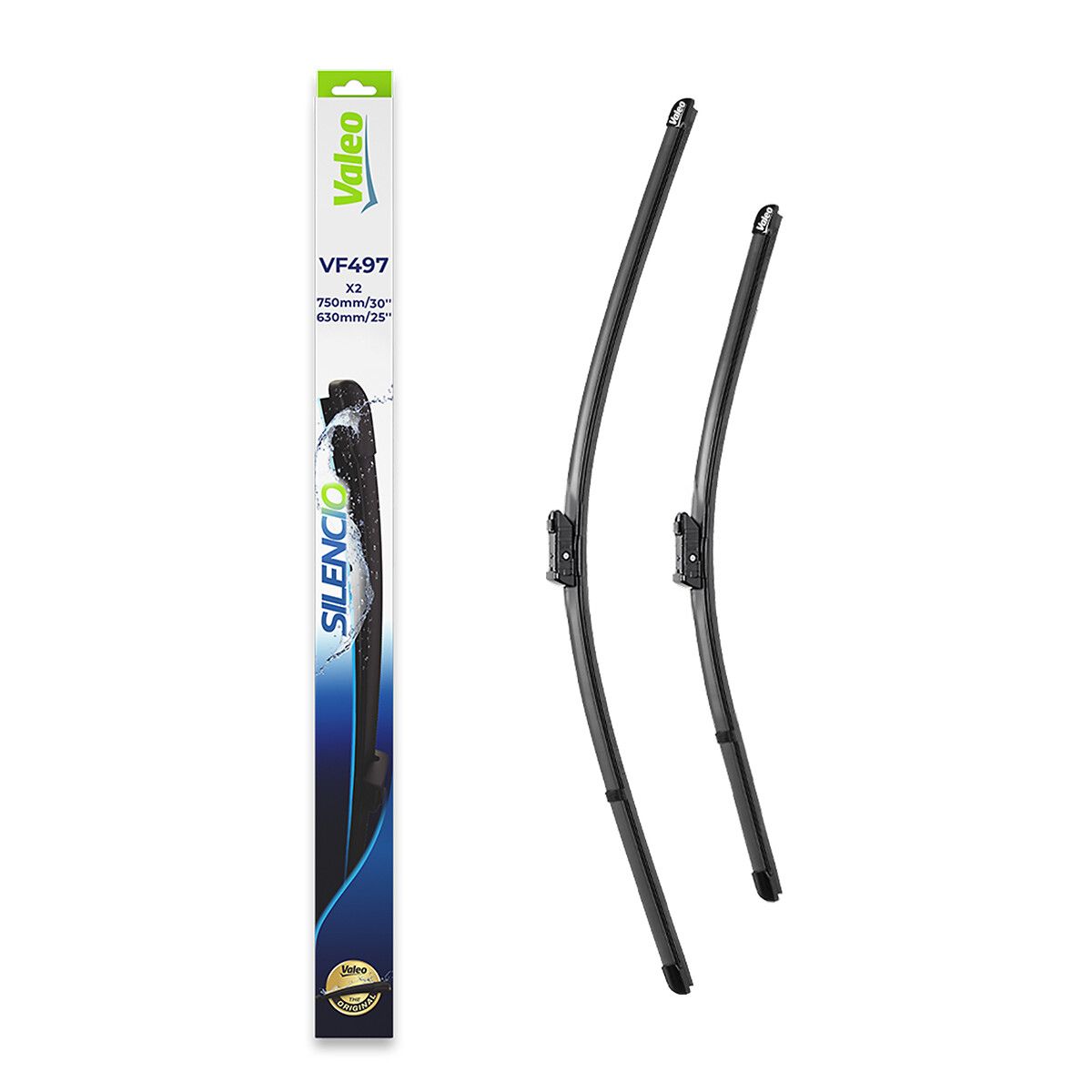 Flat Blade (X2) VM497 Citroen DS5 (2011>) / (750+630) | VALEO 574597 | OEM 1607218880