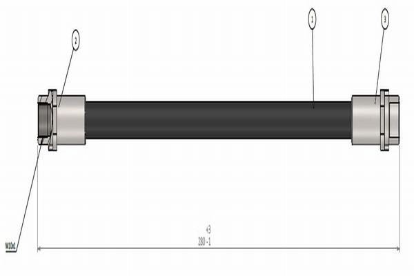 Fren Hortumu Arka 260MM T5 T6 T7 03> | CAVO C900 128A | OEM 7H0611775 7H0611775 7H0611775B 7H0611775B