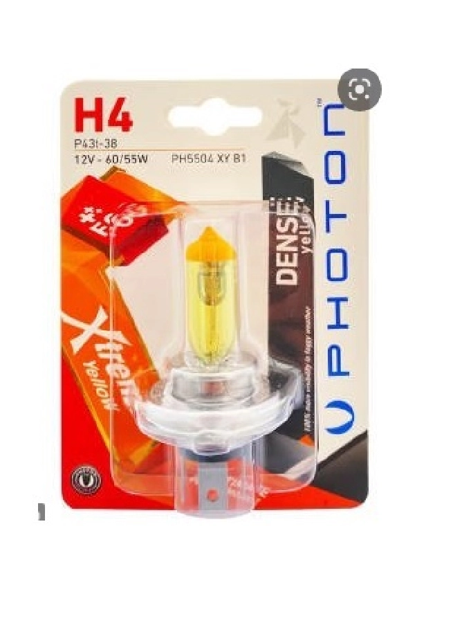 Ampul H4 12V 60, 55W Xtreme Yellow (Tekli Blister) | OEM PH5504XYB1